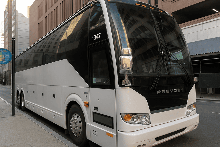 a Charter Bus Rental Duluth coach bus