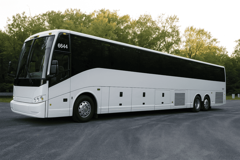 exterior of Charter Bus Rental Duluth coach bus